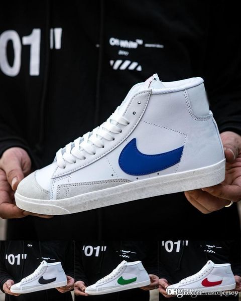 

new men women mid prm classic retro skateboarding shoes couple sneakers outdoor trainers sports shes size 36-44, White;red