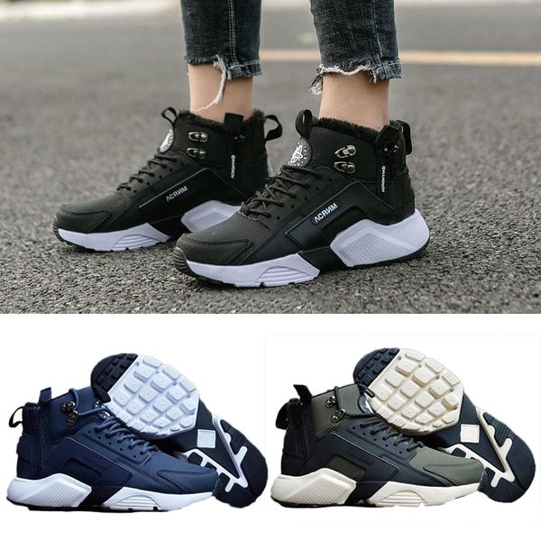 

2019 air huarache 6 x acronym city mid leather high huaraches running shoes men sports new huraches sneakers hurache zapatos size 7-11