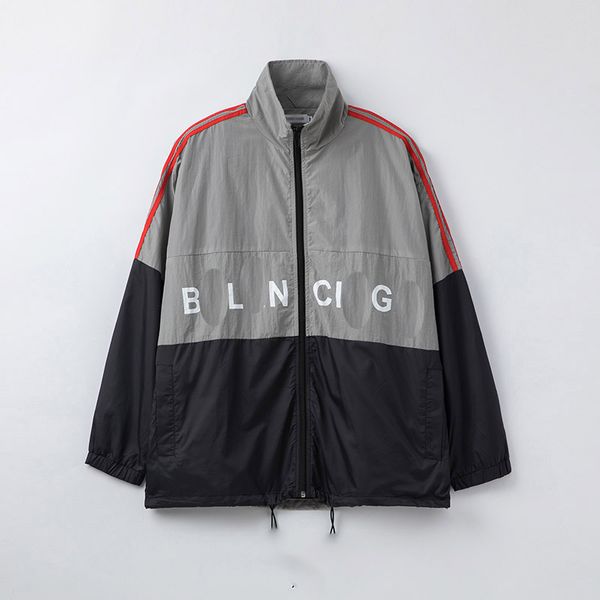 

high end mens luxury private custom jacket bb fashion mens designer jackets high end contrast color stitching loose wild couple jackets, Black;brown