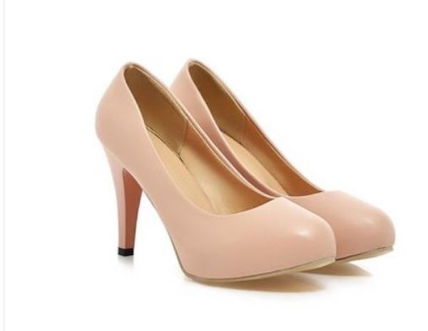 

2019 women's shoes in spring and autumn with new style high heel fine heel round head @667, Black