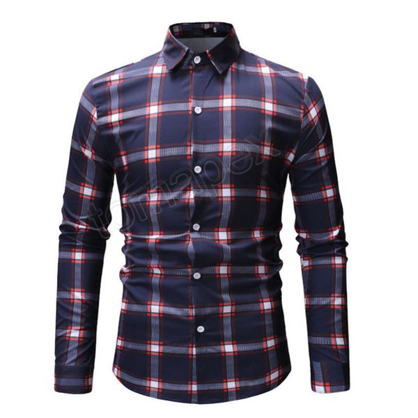 

fashion plaid shirt men spring new red checkered shirt men cs slim fit long sleeve dress shirt mens casual chemise homme, White;black