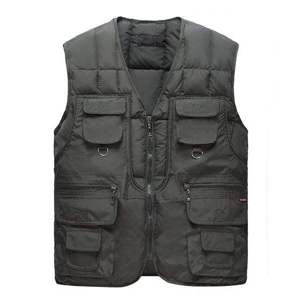 

fall and winter 2019 leisure men's vest, Black;white
