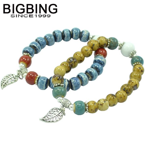 

bigbing jewelry fashion 2 styles handmade cerammic beads bracelet fashion women jewelry good quality sipping a119, Black