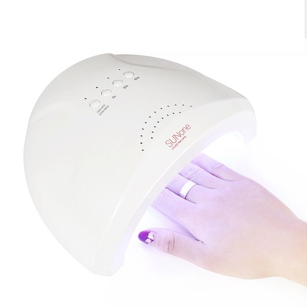 

brand sunone 48w/24w led uv lamp nail dryer for curing gel polish art tool light fingernail toenail 5s 30s 60s manicure machine c19011401