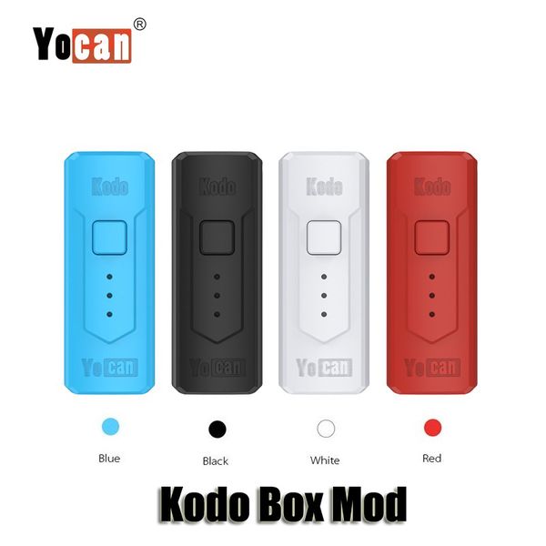 

100% оригинал yocan Кодо коробка мод переменное напряжение В. В. батареи 400mAh время разогрейте густой жидкостью Vape масляного бака 510 TH105 картриджи подлинный