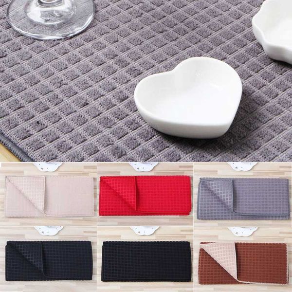 

38 x 51 cm microfiber dish drying mat for kitchen cushion pad tableware