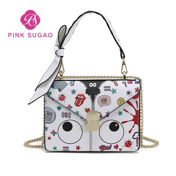 

Pink Sugao designer handbags women tote bag crossbody bag purses women high quality leather handbags bags 2019 new style chain bag