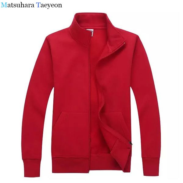 

matsuhara taeyeon brand solid zipper tracksuits fashion sweatshirts men male man coat cardigan hoodie casual, Black