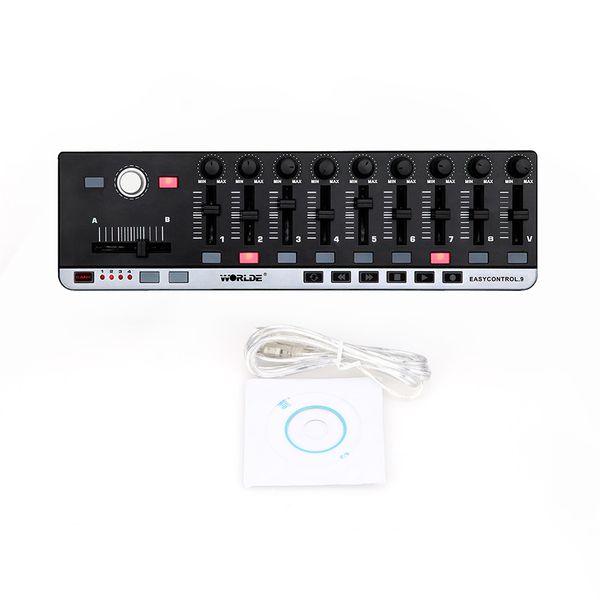 

worlde easycontrol.9 portable mini usb 9 slim-line control midi controller