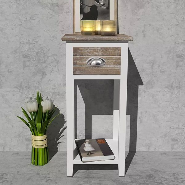 

nightstand with 1 drawer brown and white dining room furniture