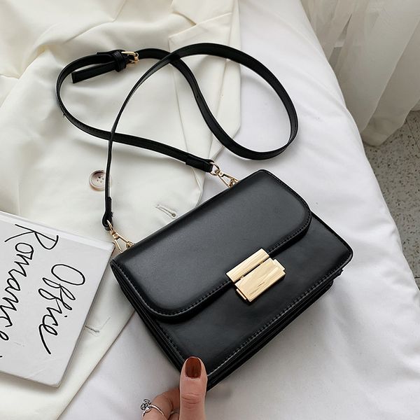 

solid color small bag women 2020 new fashion single shoulder women's bag korean women's messenger small square