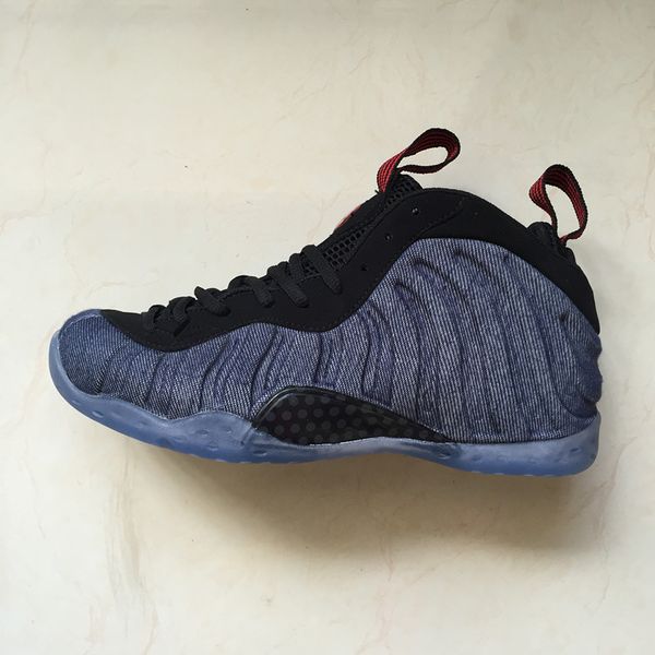 

2019 New Penny Hardaway Foams Basketball Shoes AAA Quality Blue Jeans Denim Designer Foam One Mens Trainers Fashion Luxury Sneakers 40-47