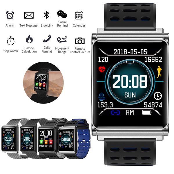 

mnwt men smart watch n98 blood pressure heart rate monitor bracelet ip67 waterproof sport fitness tracker watch men smartwatch, Slivery;brown