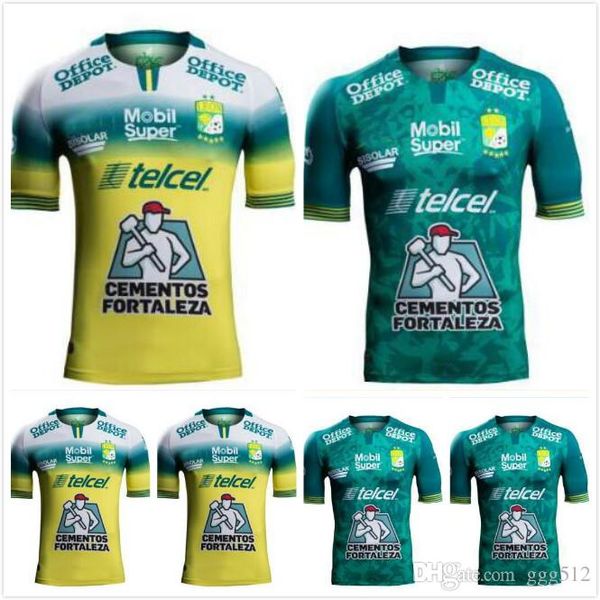 

19 20 leon soccer jerseys home away 2019 2020 maillots mexico league liga mx sosa macias leonardo ramos joel campbell cota football shirts, Black;yellow