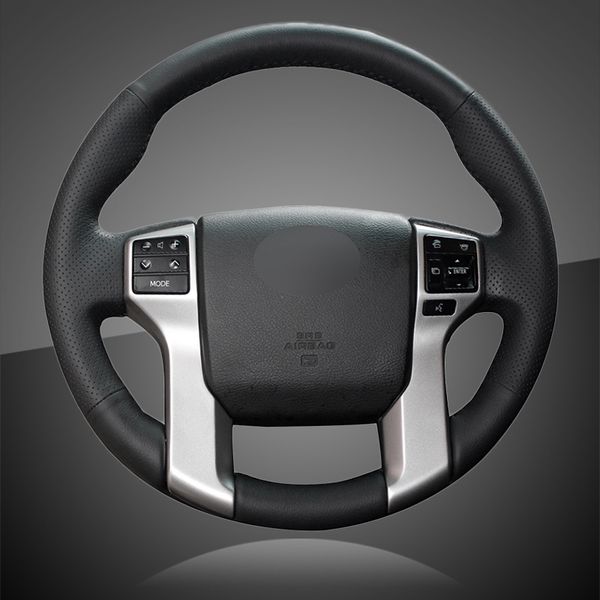 

auto braid on the steering wheel cover for land cruiser prado 2010-2017 2014-2019 tacoma 2012-2019 car wheel cover