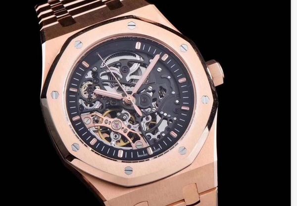 

new designer watches frosted gold luxury men's watch stanless steel 41mm automatic mechanical watch movement sports men watches, Slivery;brown