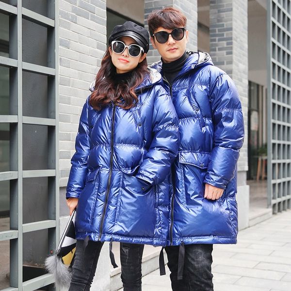 

custom women hooded softshell shiny down coat waterproof, Black