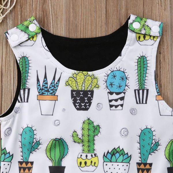 

2019 brand new newborn infant toddler baby boy girl floral sleeveless romper jumpsuit clothes cactus outfit summer sunsuit, Blue