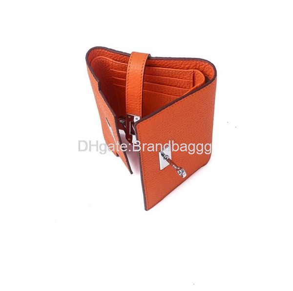 

2020 fashion women leather wallets designer women's purse lychee pattern head layer cow leather hand bag with original box