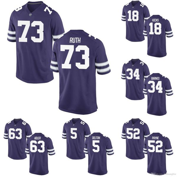 

dalton harman stitched men's kansas state wildcats daniel green dalvin warmack dalton schoen college football jersey, Black