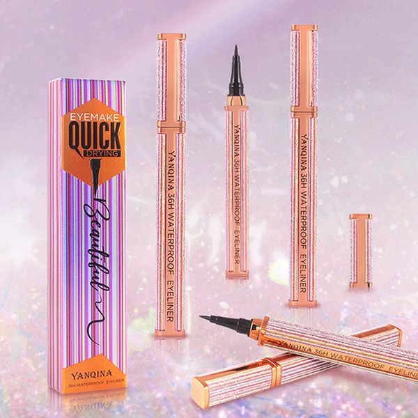 

nwe women 1 pcs eyeliner liquid pen waterproof long lasting quick drying smooth makeup beauty matte eyeliner stamp eye pencil