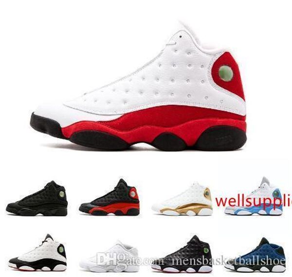 

new 13 13s mens basketball shoes 3m gs hyper royal italy blue bordeaux flints chicago bred dmp wheat black cat sport sneakers