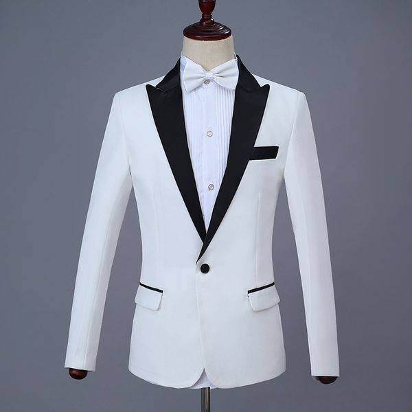 

new arrival classic white groom tuxedo lapel wedding suits men's formal party tuxedos business men suits, White;black