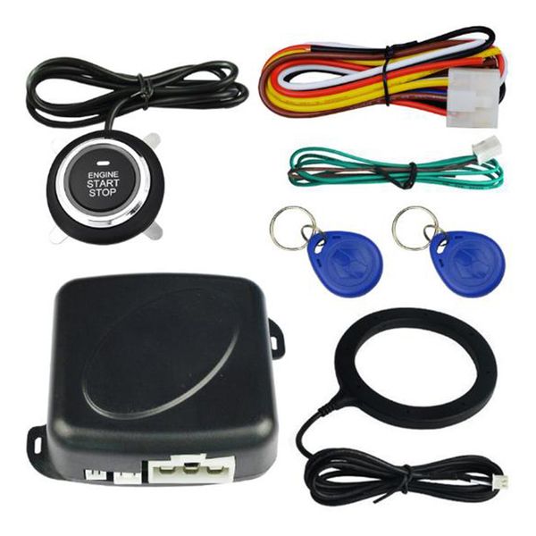 

car anti-theft system engine push start button srfid lock ignition switch keyless entry immobilizer burglar alarm