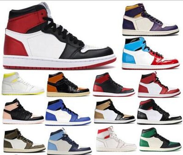 

2020 basketball shoes 4 4s black cat bred white cement travis scotts 1 1s pine green unc shattered backboard mens sport sneakers