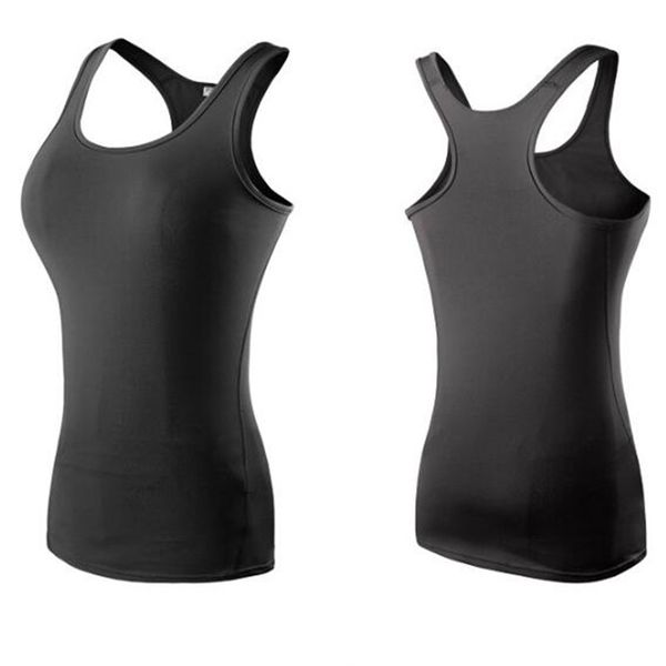 

women's blouses & shirts women fitness sports running wear clothing sleeveless femal blouse, White