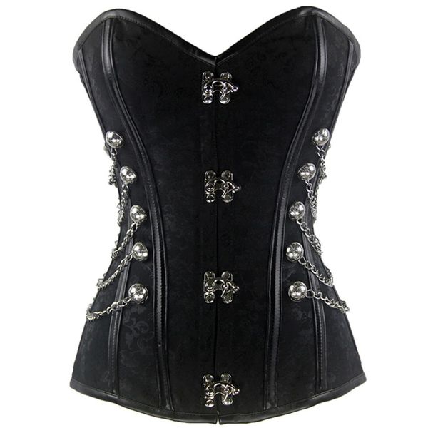 

vintage corset steampunk corsets and bustiers gothic corsage corselet corsets black strap corset steel boning bustier, Black;white
