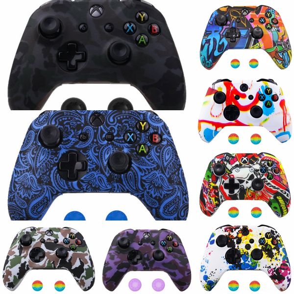 

qmjuk custom joker patterned soft touch upper front shell housing case kit for xbox one model controller 1698 elite