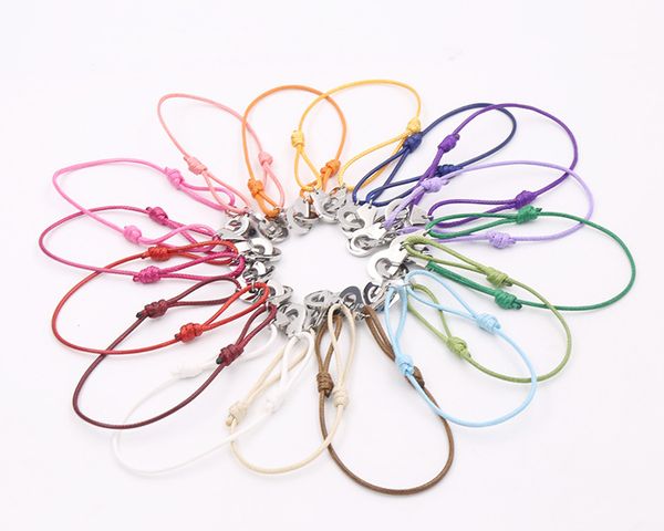 

2019 Famous Brand charm love Bracelets For Women Fashion Jewelry red Rope Bracelet Handcuffs silver Buckle hand rope bracelets Horseshoe