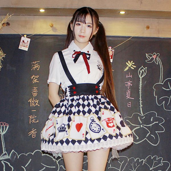 

весна и осень японский мягкий сестра колледж стиль милый плед рубашка ремень короткая юбка женский костюм два комплекта, Black;red