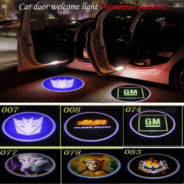 

maxup 2pcs universal led car emblem car door welcome light accessories for projector 12v laser lamp