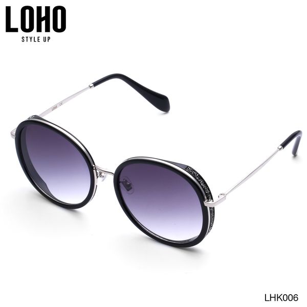 

loho sun glasses womens big box sunglasses retro fashion womens-glasses personality sunglasses womens lhk006, White;black