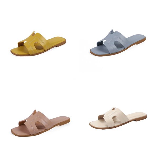 

2020 summer h shoes lightweight beach slippers fashion h shoes flat soft comfortable working outdoor loafers flat travel#242, Black