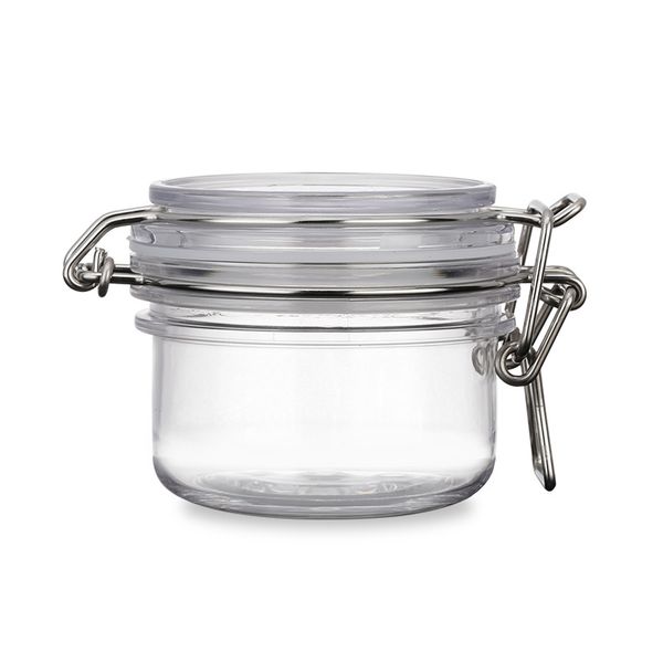 

120ml facial mask container empty jars pots clear cosmetic makeup face cream bottles with lids