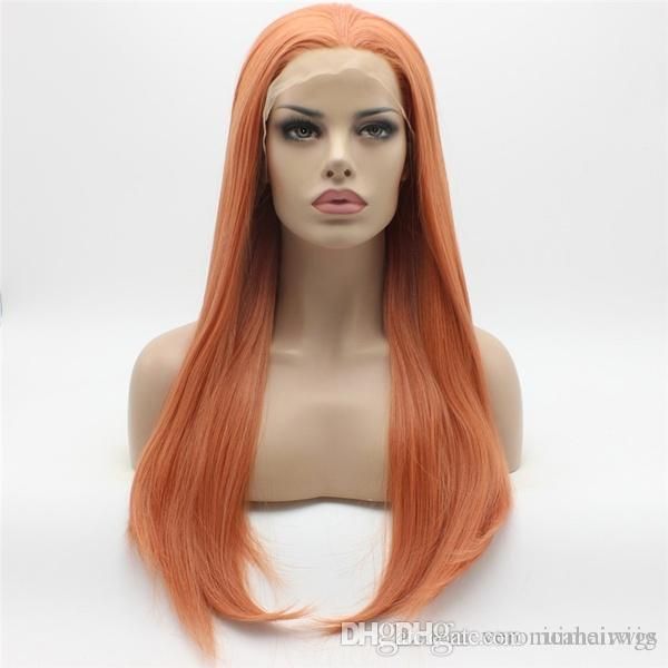 New Style Fashion Glueless Synthetic Lace Front Wig Straight Long