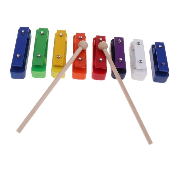 

1 set 8 tones colorful xylophone sound brick rhythm toys for children gift