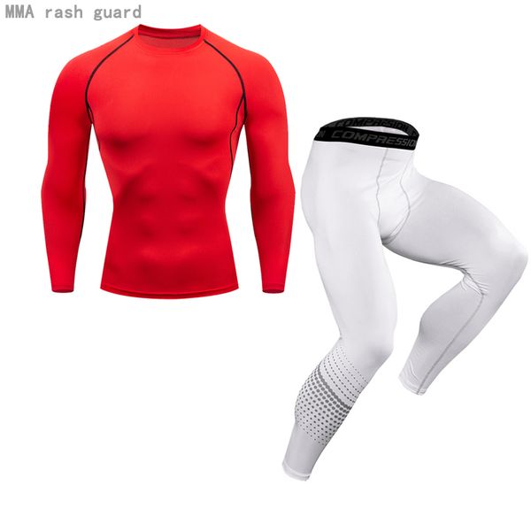 

осень зима мужская compression спорт теплое белье stretch спортивная одежда мужские костюмы быстрый сухой беговая gym костюм марка костюмы, Gray