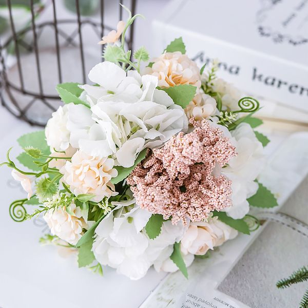 

30cm silk artificial flowers fake bouquet bunch wedding home party decoration