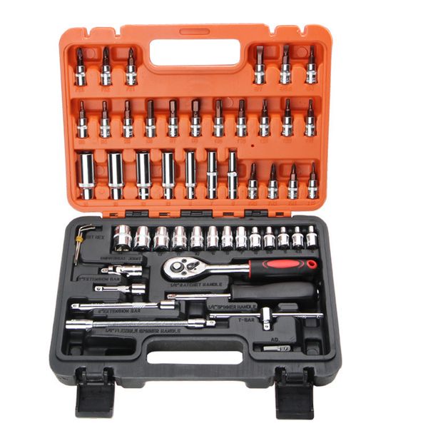 

manufacturers direct selling 53 pieces auto repair hardware tool kit hand tool set sleeve gift packaged combination