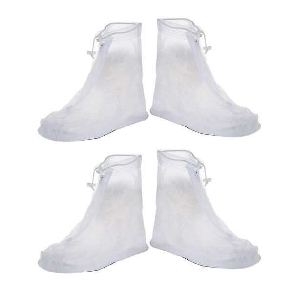 

2 pairs men women reusable boot cover for travel cycling fishing walking cycling camping rain shoes protector gear xxl, Camo;black