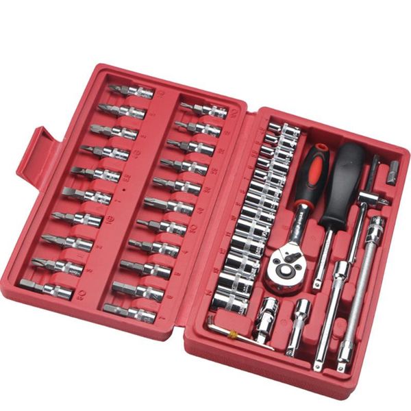 

ремонт hghomeart 46pcs ratchet ключ набор торцевых ключей набор инструментов для автомобилей инструмент многофункциональной комбинации
