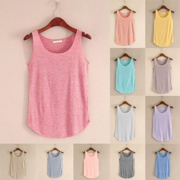 

женская мода майка топы для женщин качества лета женщин tank рукавов шею сыпучие жилет camisetas mujer b0 женщина одежда, White