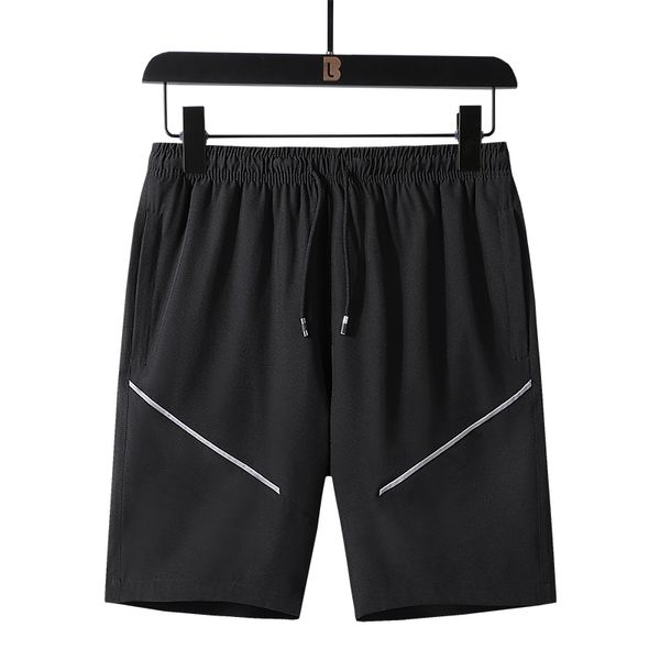 

hcxy 2020 summer brand quick-drying mens shorts homme polyester beach shorts for men new style elastic waist male, White;black