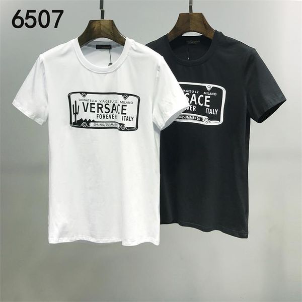

mens designer t shirts fashion mens clothing 2020 summer casual streetwear t shirt rivet cotton blend crew neck short sleeve -3xl @963, White;black
