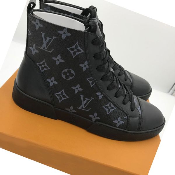 

18ss 2019 дизайнеры бренд кожаный мужской тренер высокий, чтобы помочь мокасины повседневная обувь мужская кисточкой повседневная обувь разм, Black