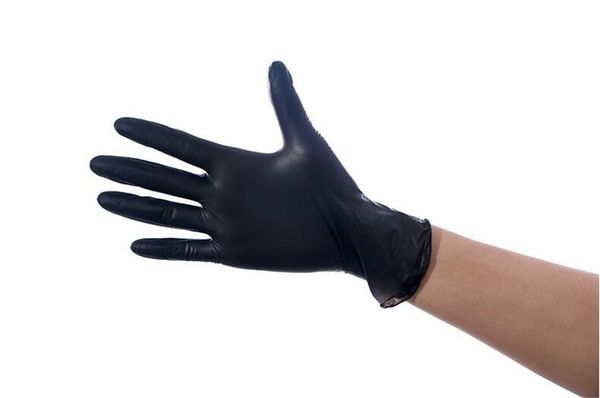 

lady glove pcs set household cleaning washing mechanic black nitrile laboratory nail art static gloves d18110705 qa61jg